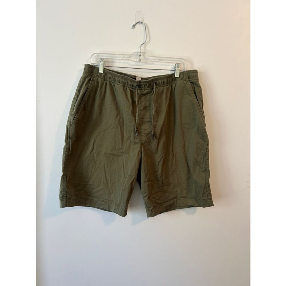 Men's Olive Drawstring Casual Shorts